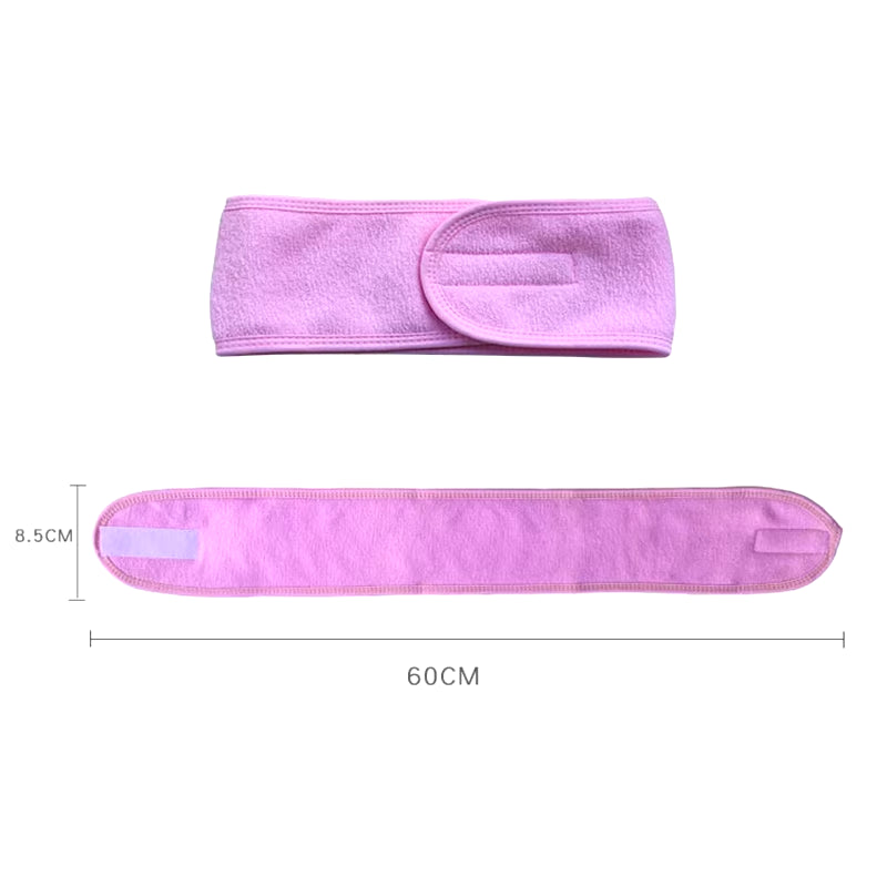 Adjustable Spa Headband Wrap for Facials & Makeup, Stretchy, Washable - Beauty Accessories